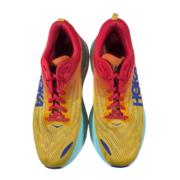 Hoka One One Bondi 8‎ Shoes Mens Size 12 D Yellow Running Athletic Jogging main image 2